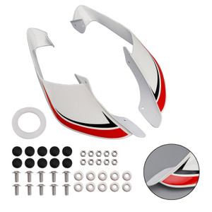 2021-2024 Yamaha YZF R1 R1M Front Side Winglets White+Red Generic