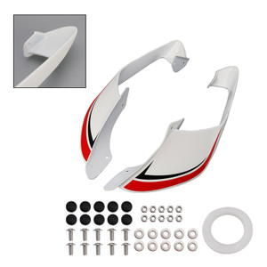 2021-2024 Yamaha YZF R1 R1M Front Side Winglets White+Red Generic
