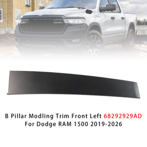 2019-2026 Dodge RAM 1500 B Pillar Modling Trim Front Left 68292929AD Generic