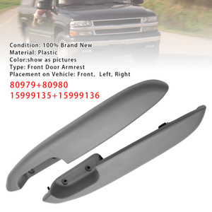 1995-2000 GMCC/K2500 Pickup 2PCS Front Door Arm Rests 80979 80980 Generic