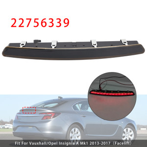 2013-2017 Vauxhall/Opel Insignia A Mk1 Rear High Mount Stop Light Lamp 22756339 Black Generic