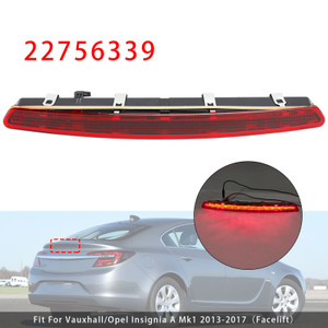 2013-2017 Vauxhall/Opel Insignia A Mk1 Rear High Mount Stop Light Lamp 22756339 Red Generic