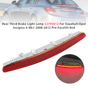 2008-2012 Vauxhall/Opel Insignia A Mk1 Rear Third Brake Light Lamp 22795012 Red Generic