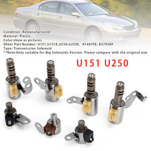 2003-2005 Windom 5 SP FWD 2.5L 3.0L 7PCS Transmission Solenoids Kit U151 U250 Generic