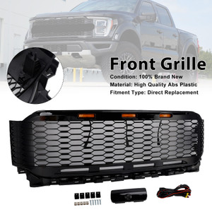2021-2023 Ford F150 Replacement ABS Front Bumper Grille Raptor W/ LED Generic
