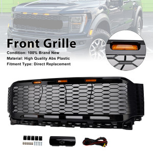 2021-2023 Ford F150 Replacement ABS Front Bumper Grille Raptor W/ LED Generic