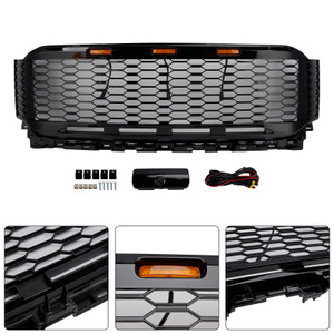 2021-2023 Ford F150 Replacement ABS Front Bumper Grille Raptor W/ LED Generic