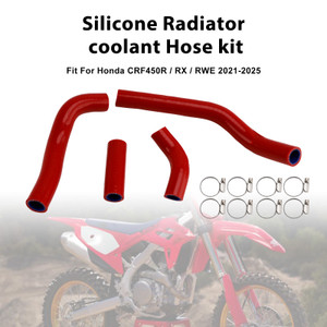 2021-2025 Honda CRF450R/ RX/ RWE Silicone Radiator coolant Hose kit Red Generic