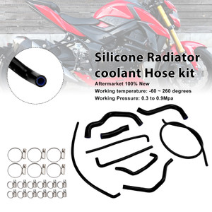 2017-2025 Suzuki GSX-S750/ GSX-S750Z Silicone Radiator coolant Hose kit Black Generic