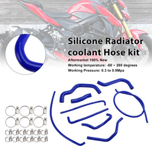 2017-2025 Suzuki GSX-S750/ GSX-S750Z Silicone Radiator coolant Hose kit Blue Generic