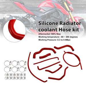 2017-2025 Suzuki GSX-S750/ GSX-S750Z Silicone Radiator coolant Hose kit Red Generic
