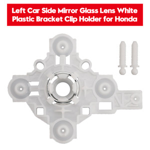 2016-2020 Honda 10th CIVIC Left Car Side Mirror Glass Lens White Plastic Bracket Clip Holder Generic