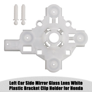 2016-2020 Honda 10th CIVIC Left Car Side Mirror Glass Lens White Plastic Bracket Clip Holder Generic
