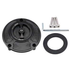 1998-2021 Yamaha YZF R1 R6 Quick Release Keyless Fuel Gas Cap 105mm Black Generic