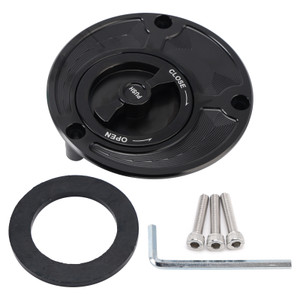 2004-2017 Yamaha FZ6 FZR FZ1/8 FZ-07 Quick Release Keyless Fuel Gas Cap 105mm Black Generic