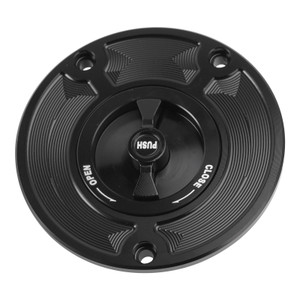 2007-2018 Kawasaki Ninja ZX-6R Quick Release Keyless Fuel Gas Cap 118mm Black Generic