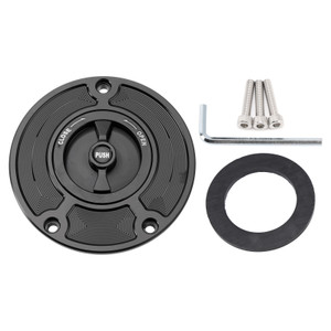 2006-2020 Kawasaki Ninja ZX-10R Quick Release Keyless Fuel Gas Cap 118mm Black Generic