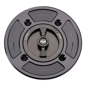 2021-2025 Kawasaki ZX-10R Quick Release Keyless Fuel Gas Cap 112mm Black Generic