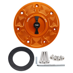 2017-2025 RC 125 390 Quick Release Keyless Fuel Gas Cap 115mm Orange Generic