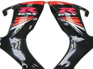 Fairings Suzuki GSXR 600 750 Black & Red GSXR Racing  (2006-2007)