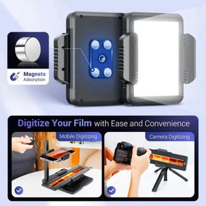 JJC Mobile Negative Film Scanner 35mm 120 Film Scanner Set Adjustable Backlight