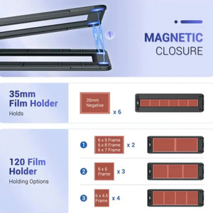 JJC Mobile Negative Film Scanner 35mm 120 Film Scanner Set Adjustable Backlight