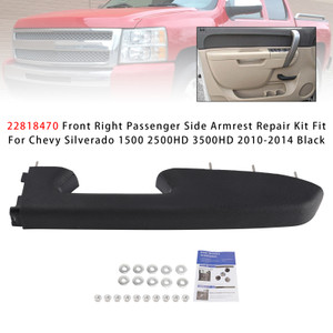 2010-2014 Chevrolet Silverado 1500 2500 3500 Front Right Passenger Side Armrest Repair Kit 22818470 Generic