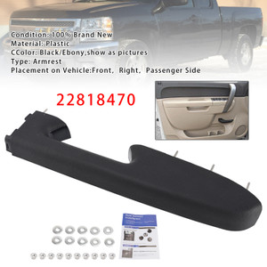 2010-2014 Sierra 2500 3500 HD Front Right Passenger Side Armrest Repair Kit 22818470 Generic
