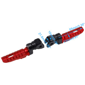 2019-2025 INDIAN FTR1200 FTR Front Footrests Foot Pegs Red Generic