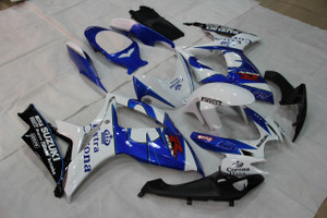 Fairings Suzuki GSXR 600 750 White Blue Corona Racing  (2006-2007)