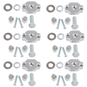 2016-2026 CFMoto CForce 6 Pack Aluminum Quick Attach Accessory Anchor Mounts Kit Silver Generic