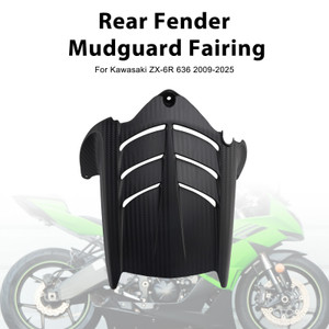 2009-2025 Kawasaki ZX-6R 636 Rear Fender Mudguard Fairing Black Generic