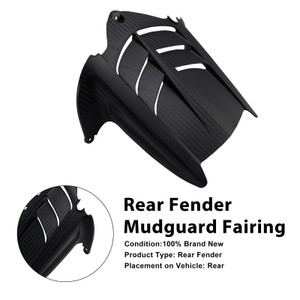 2009-2025 Kawasaki ZX-6R 636 Rear Fender Mudguard Fairing Black Generic