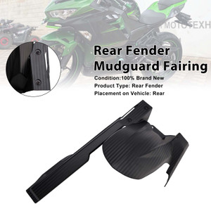 2024-2026 Kawasaki Ninja 500/ Z500 Rear Fender Mudguard Fairing Black Generic