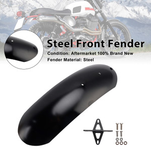 2010-2016 MOTO GUZZI V7 II Stone/ Classic/ Special/ Stornello Steel Front Fender Black Generic