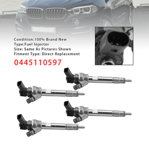 2014-2018 BMW F10 F30 F15 328d X5 535d 740Ld N47 N57 4Pcs Fuel Injector 0445110597 Generic