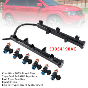 2011-2014 Chrysler 200 Fuel Rail With Injectors 05184079 Generic