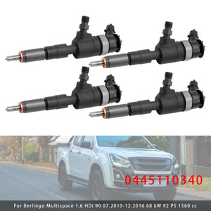 2013- Partner Pritsche/Fahrgestell 4Pcs Fuel Injector 0445110739 Generic