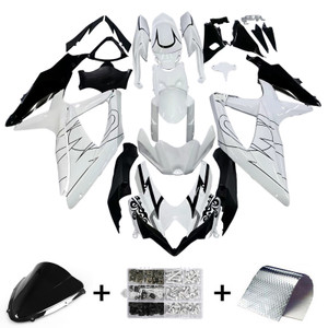 2008-2009-2010 Suzuki GSXR 600 750 White Alstare Corona Racing Amotopart Fairings Customs Fairing