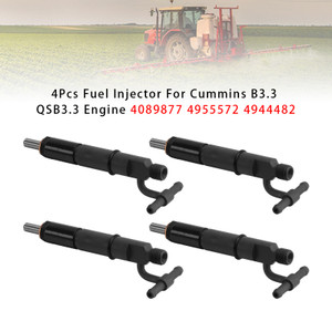 Cummins B3.3 QSB3.3 Engine 4Pcs Fuel Injector 4089877 4955572 4944482 Generic