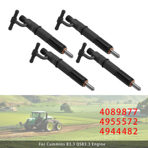 Cummins B3.3 QSB3.3 Engine 4Pcs Fuel Injector 4089877 4955572 4944482 Generic