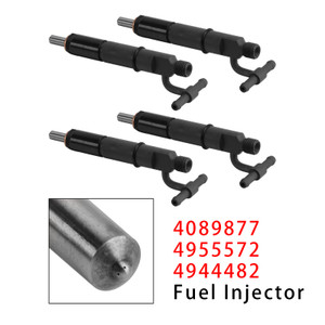 Cummins B3.3 QSB3.3 Engine 4Pcs Fuel Injector 4089877 4955572 4944482 Generic