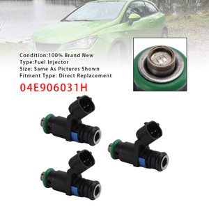 Seat Arona Ibiza Skoda Fabia VW Golf Polo 1.0 04E906031H 3Pcs Fuel Injector Generic