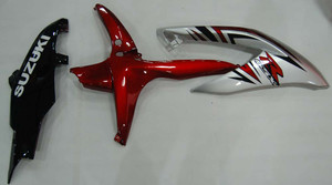 Fairings Suzuki GSXR 600 750 Silver Red GSXR Racing  (2008-2009-2010)
