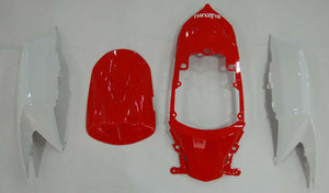 Fairings Suzuki GSXR 600 750 Red White Black GSXR Racing  (2008-2009-2010)