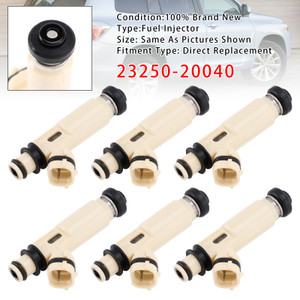 2008-2010 Toyota Highlander 3.3L V6 6Pcs Fuel Injector 2325020040 Generic