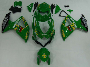 Fairings Suzuki GSXR 600 750 Green Rizla Racing  (2008-2009-2010)