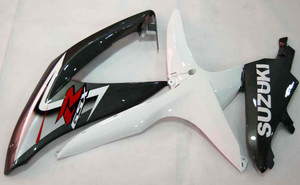 Fairings Suzuki GSXR 600 750 White & Silver GSXR Racing  (2008-2009-2010)