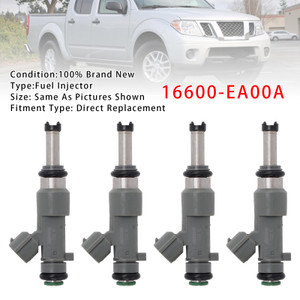 2005-2019 Nissan Frontier 2.5L I4 4Pcs Fuel Injector 16600-EA00A Generic
