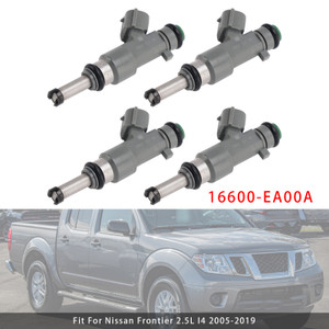 2005-2019 Nissan Frontier 2.5L I4 4Pcs Fuel Injector 16600-EA00A Generic